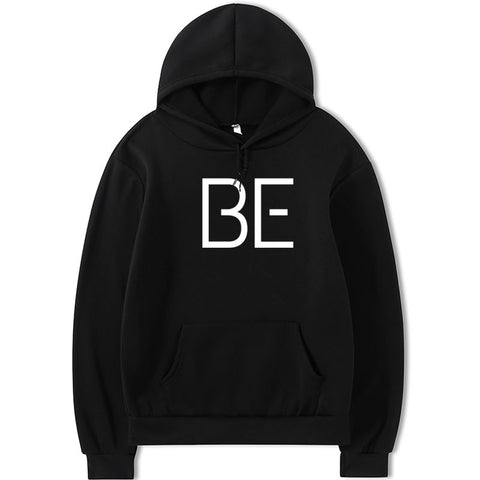 Printed Hoodie BE Letters Men And Women Plus Size Double Hood Sweater Women - bigtallfellastore