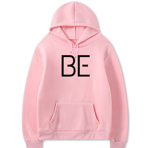 Printed Hoodie BE Letters Men And Women Plus Size Double Hood Sweater Women - bigtallfellastore