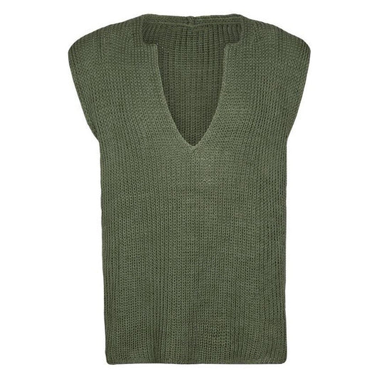 Loose Plus Size Knitted Vest Men - bigtallfellastore