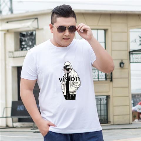 Men's Plus Fat  Size Loose Half Sleeve - bigtallfellastore