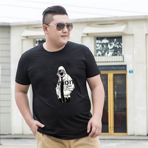 Men's Plus Fat  Size Loose Half Sleeve - bigtallfellastore